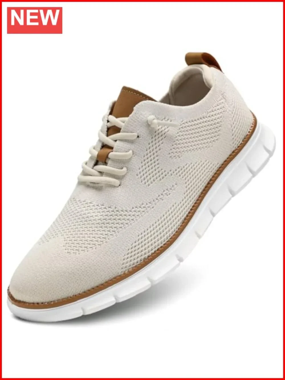 Men's Mesh Oxfords Business Dress Walking Sneakers Comfortable Memory Foam